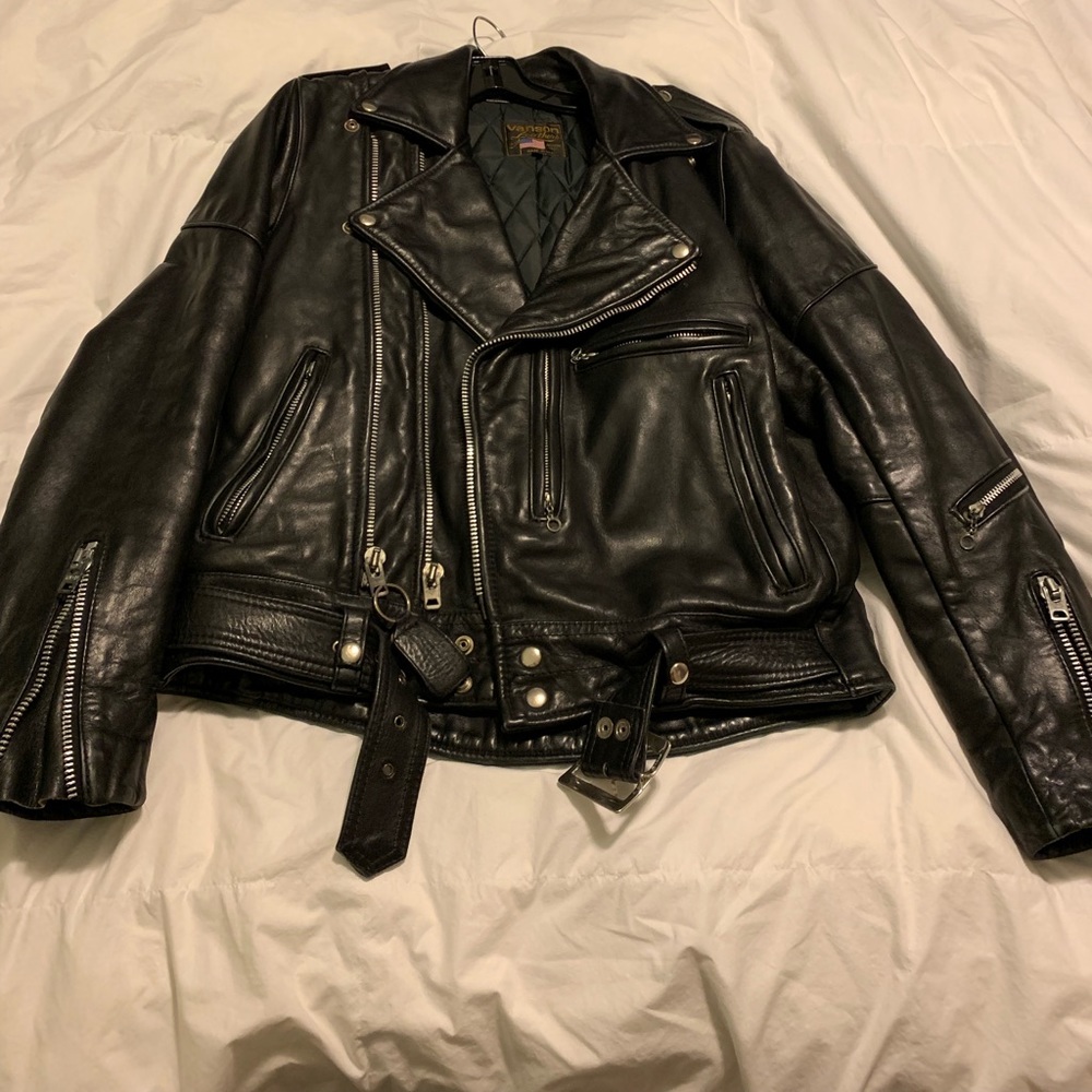 Vanson Rock and Roll Motorcycle Jacket. Excellent